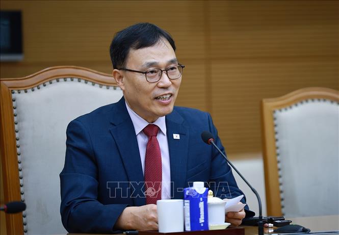 Đại sứ Hàn Quốc tại Việt Nam Choi Young Sam phát biểu. Ảnh: Dương Giang – TTXVN

