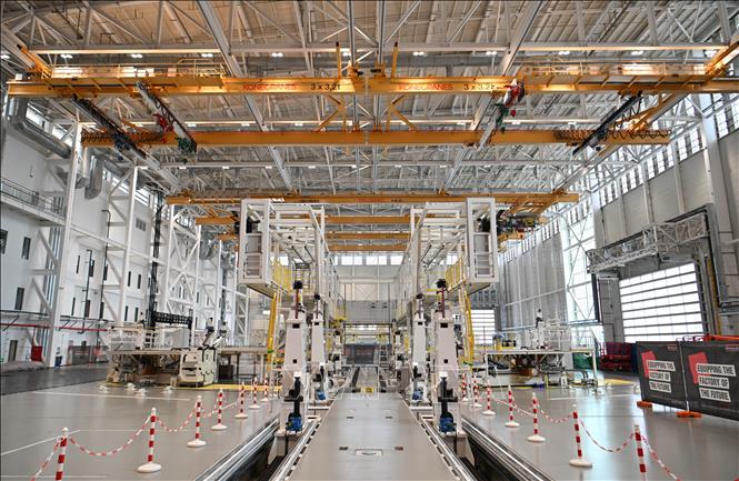 (Tư liệu) Nhà máy của Airbus tại Thiên Tân, Trung Quốc. Ảnh: THX/TTXVN phát