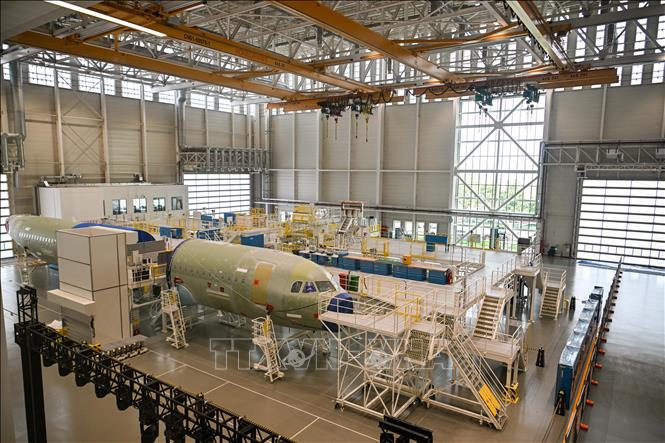 (Tư liệu) Nhà máy của Airbus tại Thiên Tân, Trung Quốc. Ảnh: THX/TTXVN phát