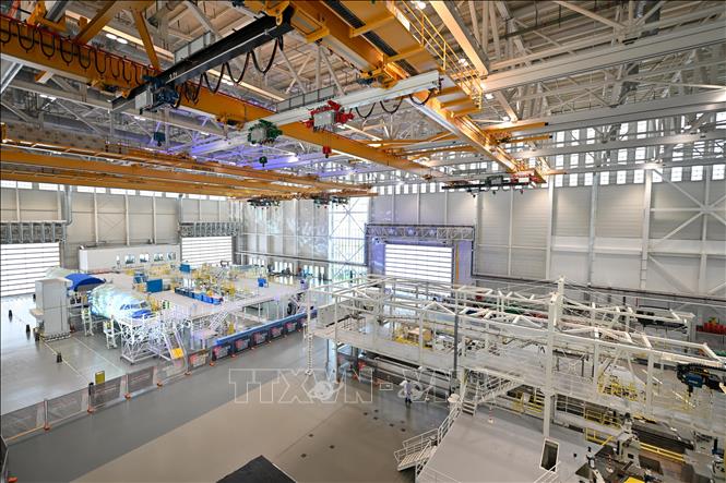 (Tư liệu) Nhà máy của Airbus tại Thiên Tân, Trung Quốc. Ảnh: THX/TTXVN phát