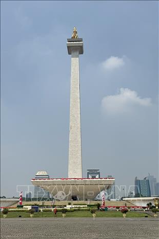 Khu phức hợp Tượng đài quốc gia Monas, một biểu tượng của Jakarta mở cửa miễn phí cho du khách trong tuần cuối tháng 6. Ảnh: Đỗ Quyên – PV TTXVN tại Indonesia