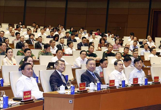 Tổng Bí thư, Chủ tịch nước Tô Lâm và các đại biểu tham dự. Ảnh: Thống Nhất - TTXVN