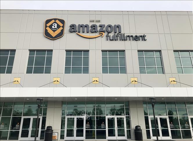 Trung tâm kho vận của Amazon tại Washington, DC, Mỹ. Ảnh: Kyodo/TTXVN phát