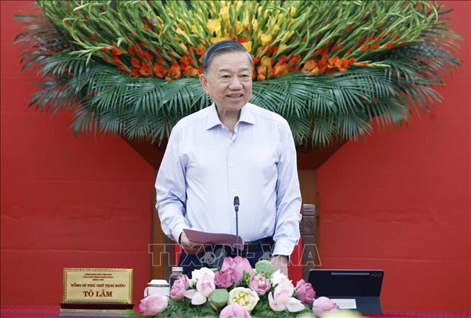 Tổng Bí thư, Chủ tịch nước Tô Lâm phát biểu. Ảnh: Thống Nhất – TTXVN