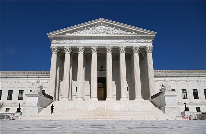 Tòa án Tối cao Mỹ ở Washington, D.C. Ảnh: THX/TTXVN phát