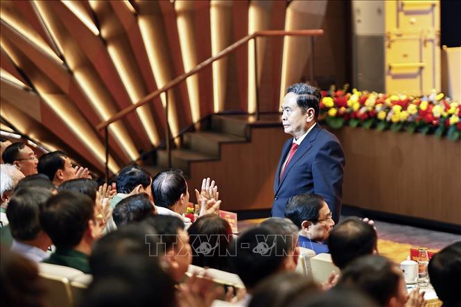 Chủ tịch Quốc hội Trần Thanh Mẫn dự Lễ kỷ niệm. Ảnh: Doãn Tấn - TTXVN