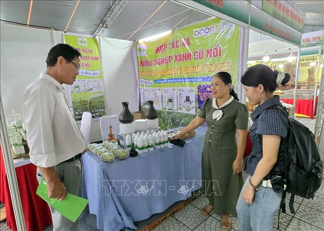 Khách tham quan mua sắm tại hội chợ. Ảnh: Trần Lê Lâm - TTXVN 