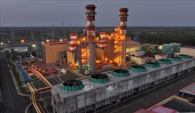 Công ty Điện lực Dầu khí Cà Mau ở xã Khánh An, tỉnh Cà Mau có 2 nhà máy điện, tổng công suất 1.500 MW. Ảnh: Vũ Sinh - TTXVN