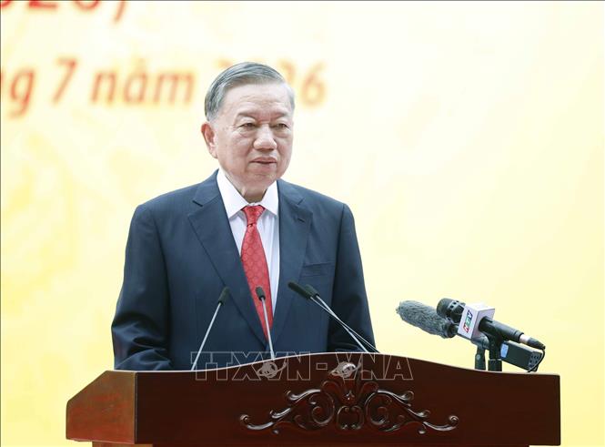 Tổng Bí thư, Chủ tịch nước Tô Lâm phát biểu. Ảnh: Thống Nhất – TTXVN
