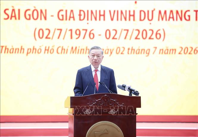 Tổng Bí thư, Chủ tịch nước Tô Lâm phát biểu. Ảnh: Thống Nhất – TTXVN