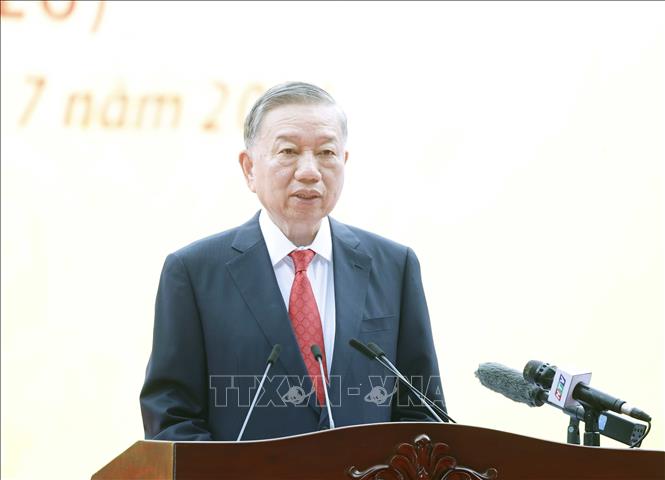 Tổng Bí thư, Chủ tịch nước Tô Lâm phát biểu. Ảnh: Thống Nhất – TTXVN