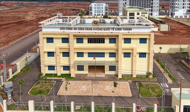 Đồn Công an tại sân bay Long Thành. Ảnh: Công Phong - TTXVN