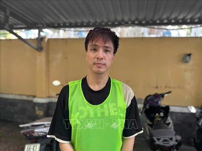 Các đối tượng trong đường dây ma túy. Ảnh: TTXVN phát