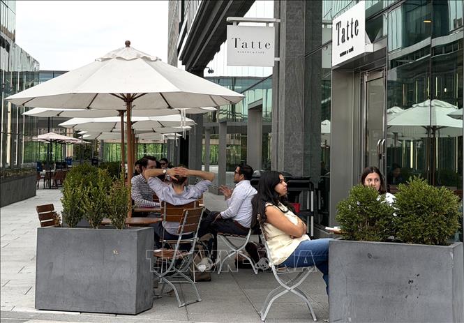 Một góc phố ở trung tâm thủ đô Washington D.C. Ảnh: Ngọc Quang – PV TTXVN tại Mỹ