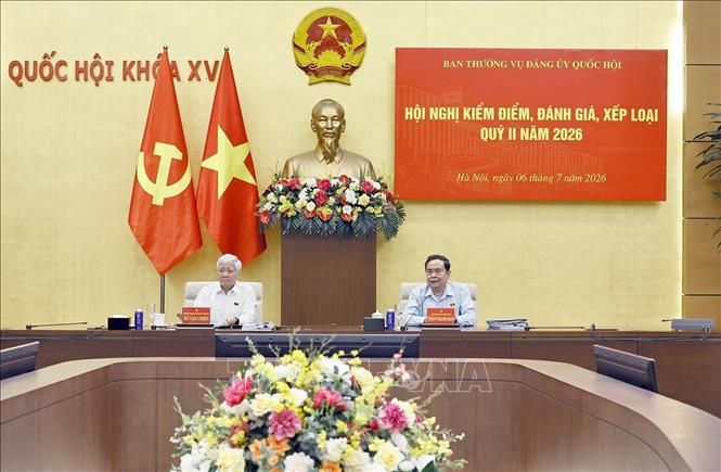Bí thư Đảng uỷ Quốc hội, Chủ tịch Quốc hội Trần Thanh Mẫn phát biểu. Ảnh: Doãn Tấn - TTXVN