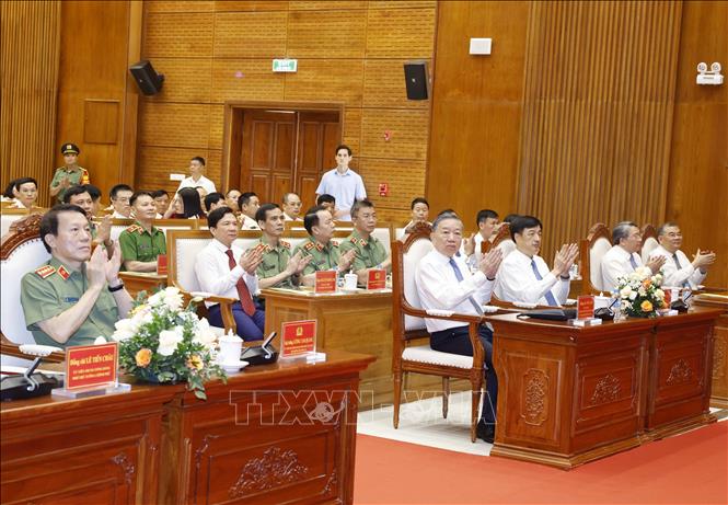 Tổng Bí thư, Chủ tịch nước Tô Lâm và các đại biểu. Ảnh: Thống Nhất – TTXVN