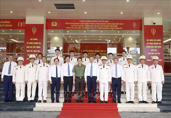Tổng Bí thư, Chủ tịch nước Tô Lâm và các đại biểu. Ảnh: Thống Nhất – TTXVN