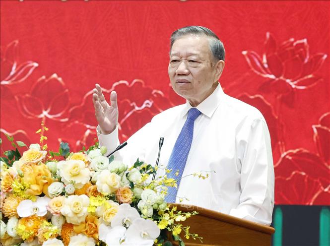 Tổng Bí thư, Chủ tịch nước Tô Lâm phát biểu chỉ đạo. Ảnh: Thống Nhất – TTXVN