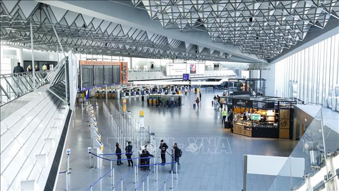 Quang cảnh sân bay Frankfurt, Đức. Ảnh: THX/TTXVN phát