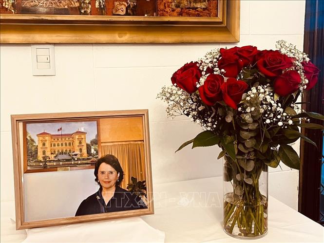 A photo of Poldi Sosa Schmidt, Argentina–Vietnam Culture Institute's founder and president. VNA Photo: Diệu Hương 