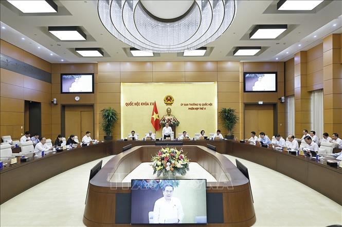 Chủ tịch Quốc hội Trần Thanh Mẫn phát biểu. Ảnh: Doãn Tấn - TTXVN