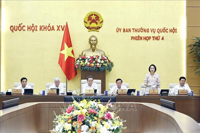 Phó Chủ tịch Quốc hội Nguyễn Thị Thanh phát biểu. Ảnh: Doãn Tấn - TTXVN