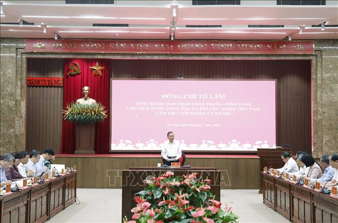 Tổng Bí thư, Chủ tịch nước Tô Lâm phát biểu chỉ đạo. Ảnh: Thống Nhất – TTXVN 