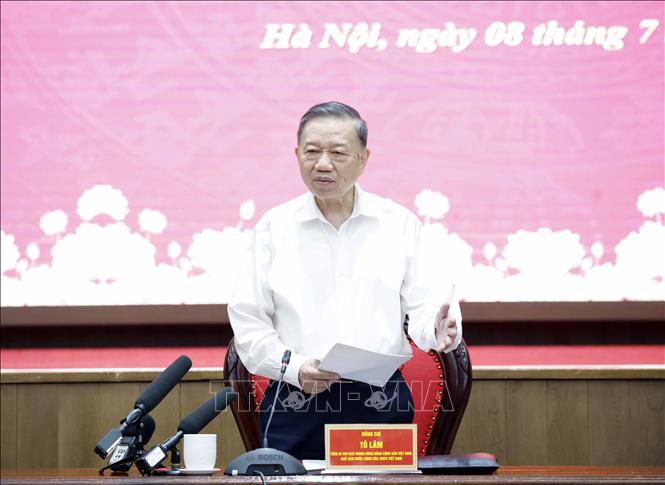 Tổng Bí thư, Chủ tịch nước Tô Lâm phát biểu chỉ đạo. Ảnh: Thống Nhất – TTXVN 