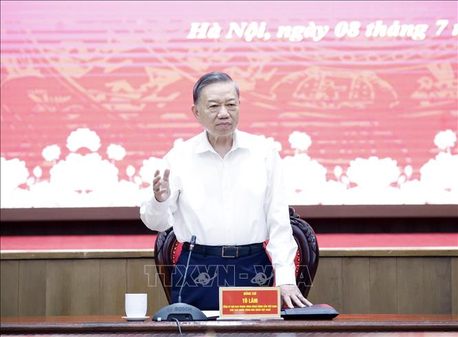 Tổng Bí thư, Chủ tịch nước Tô Lâm phát biểu chỉ đạo. Ảnh: Thống Nhất – TTXVN 