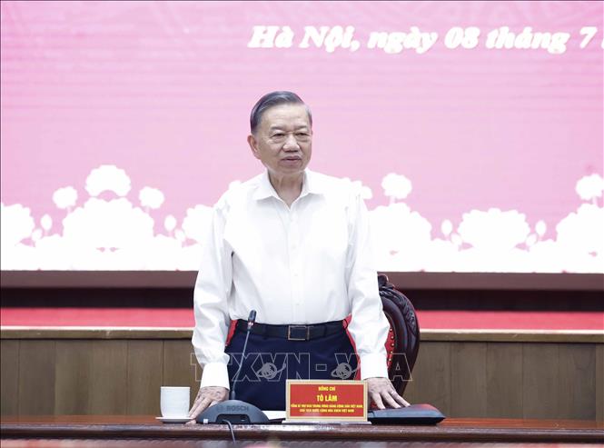 Tổng Bí thư, Chủ tịch nước Tô Lâm phát biểu chỉ đạo. Ảnh: Thống Nhất – TTXVN 