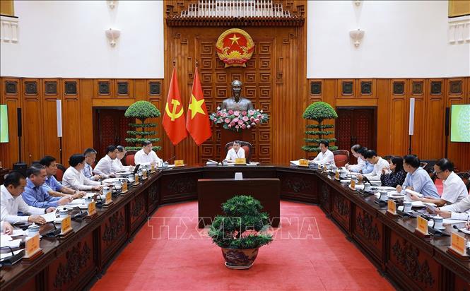 Thủ tướng Lê Minh Hưng chủ trì phiên họp của Ban Chỉ đạo Trung ương tổ chức thi hành án, thu hồi tài sản bị chiếm đoạt, thất thoát trong các vụ án. Ảnh: Dương Giang - TTXVN