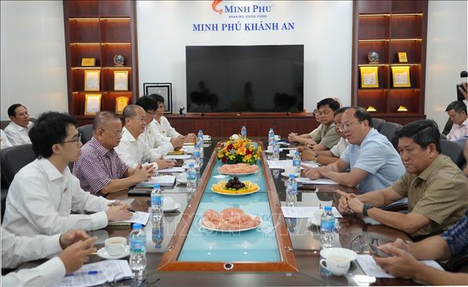 Quang cảnh buổi làm việc. Ảnh: Tuấn Phi - TTXVN