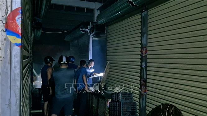 Hiện trường vụ cháy. Ảnh: TTXVN phát