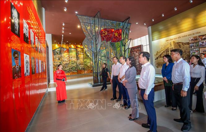 Khu di tích lịch sử cách mạng Bình Thành là nơi ghi dấu nhiều sự kiện lịch sử quan trọng trong hai cuộc kháng chiến chống thực dân Pháp và đế quốc Mỹ xâm lược. Ảnh: Giang Phương - TTXVN