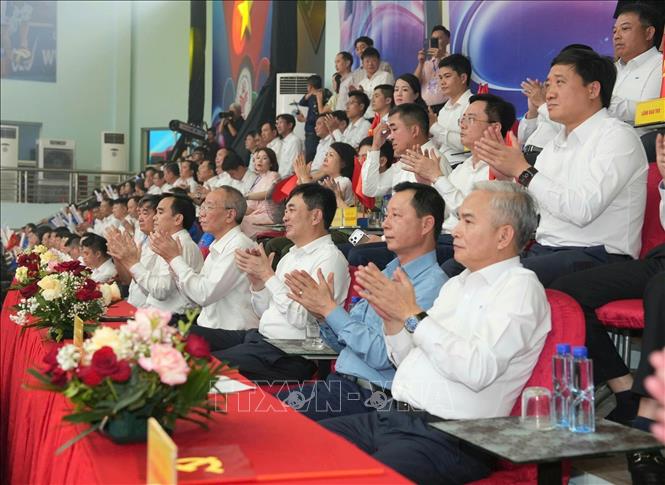 Các đại biểu tham dự Khai mạc Đại hội Thể dục thể thao TKV lần thứ III năm 2026. Ảnh: Thanh Vân- TTXVN