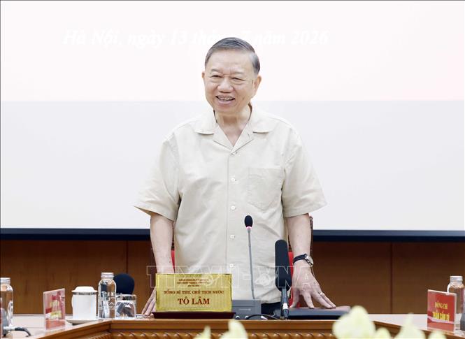Tổng Bí thư, Chủ tịch nước Tô Lâm phát biểu chỉ đạo. Ảnh: Thống Nhất – TTXVN