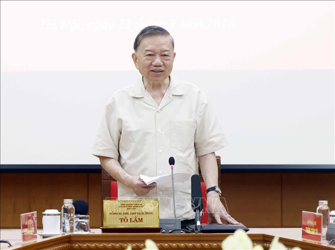 Tổng Bí thư, Chủ tịch nước Tô Lâm phát biểu chỉ đạo. Ảnh: Thống Nhất – TTXVN