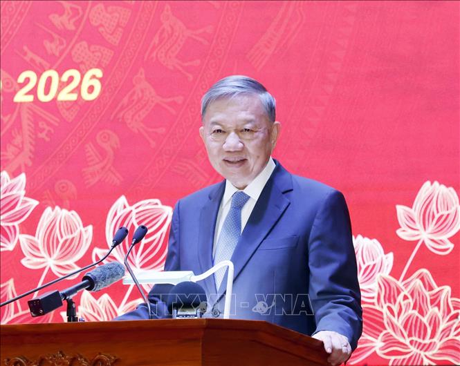 Tổng Bí thư, Chủ tịch nước Tô Lâm phát biểu chỉ đạo. Ảnh: Thống Nhất – TTXVN