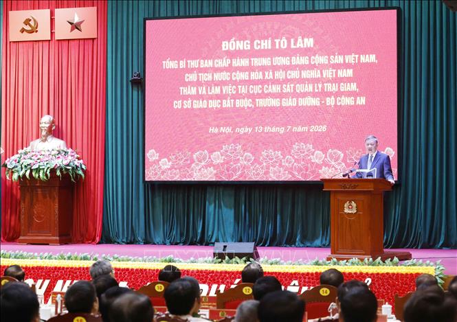 Tổng Bí thư, Chủ tịch nước Tô Lâm phát biểu chỉ đạo. Ảnh: Thống Nhất – TTXVN