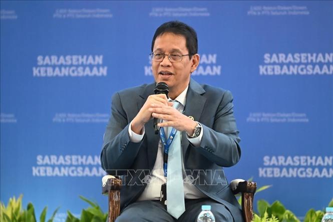 Bộ trưởng Tài chính Indonesia Purbaya Yudhi Sadewa. Ảnh: Đỗ Quyên – PV TTXVN tại Indonesia