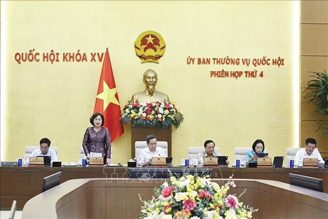 Phó Chủ tịch Quốc hội Nguyễn Thị Hồng phát biểu. Ảnh: Doãn Tấn - TTXVN