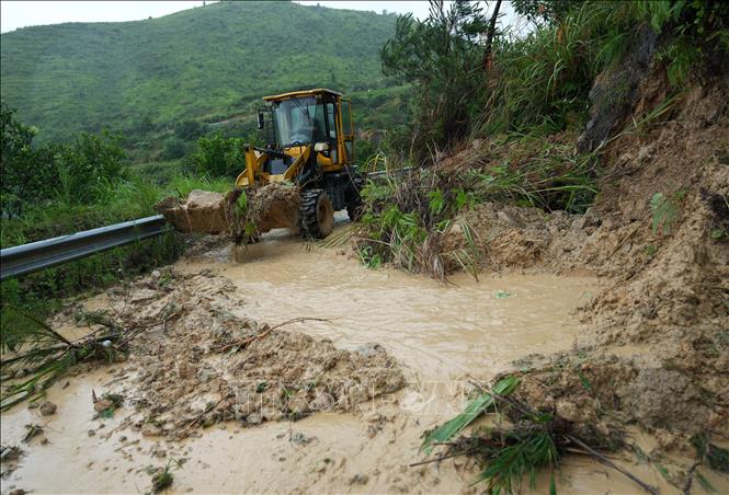 Hiện trường vụ lở đất tại tỉnh Chiết Giang, Trung Quốc, ngày 12/7/2026. Ảnh: THX/TTXVN phát
