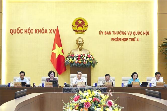 Chủ tịch Quốc hội Trần Thanh Mẫn phát biểu. Ảnh: Doãn Tấn - TTXVN