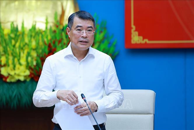 Thủ tướng Lê Minh Hưng làm việc với Ban Thường vụ Tỉnh uỷ Phú Thọ về thực hiện nhiệm vụ phát triển kinh tế-xã hội. Ảnh: Dương Giang – TTXVN 
