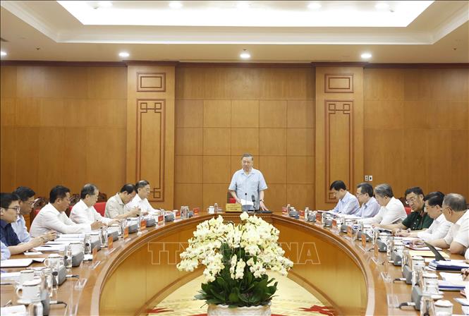 Tổng Bí thư, Chủ tịch nước Tô Lâm phát biểu chỉ đạo. Ảnh: Thống Nhất – TTXVN