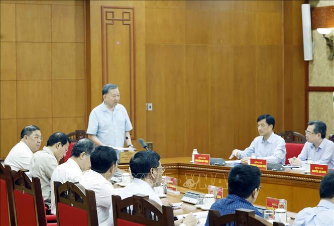 Tổng Bí thư, Chủ tịch nước Tô Lâm phát biểu chỉ đạo. Ảnh: Thống Nhất – TTXVN