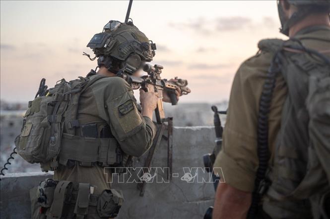 Binh sĩ thuộc Lực lượng phòng vệ Israel tham gia chiến dịch quân sự tại Dải Gaza. Ảnh: THX/TTXVN phát