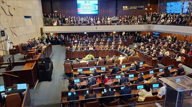 Quang cảnh một phiên họp Quốc hội Israel tại Jerusalem. Ảnh: THX/TTXVN phát