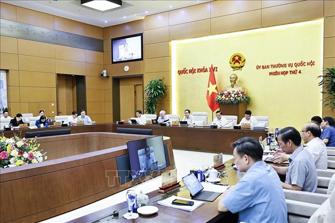Chủ tịch Quốc hội Trần Thanh Mẫn phát biểu. Ảnh: Doãn Tấn - TTXVN