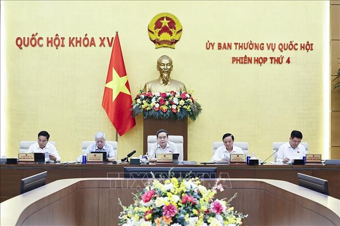 Chủ tịch Quốc hội Trần Thanh Mẫn phát biểu. Ảnh: Doãn Tấn - TTXVN